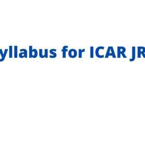 Physical science jrf syllabus 