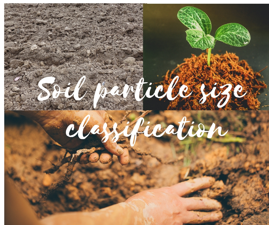 size of soil particles and their classification