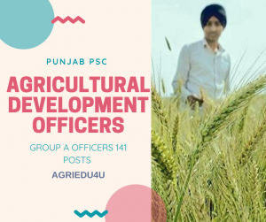 PPSC Agriculture Development Officer (Group-A) Online Form 2020