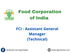FCI Recruitment - Assistant General Manager Opportunities