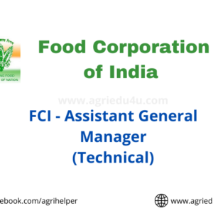 food corporation of india recruitment agriculture students