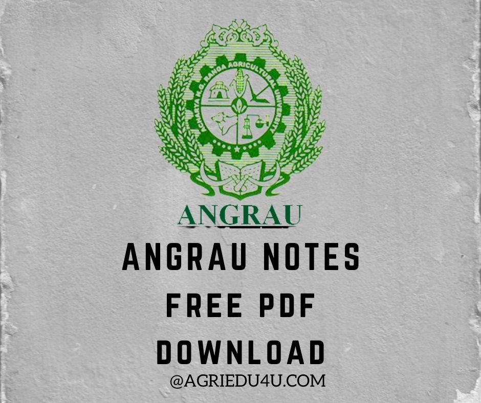 ANGRAU NOTES PDF DOWNLOAD