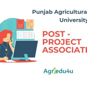 punjab agricultural university recruitment 2022