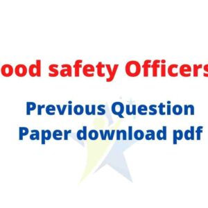 FSSAI previous year paper