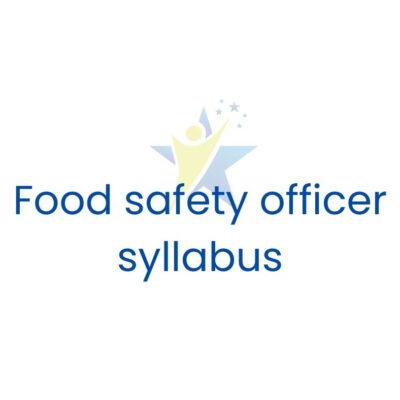 Kerala psc food safety officer syllabus