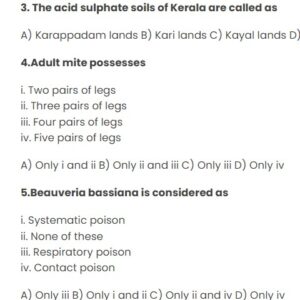 Kerala psc agriculture officer