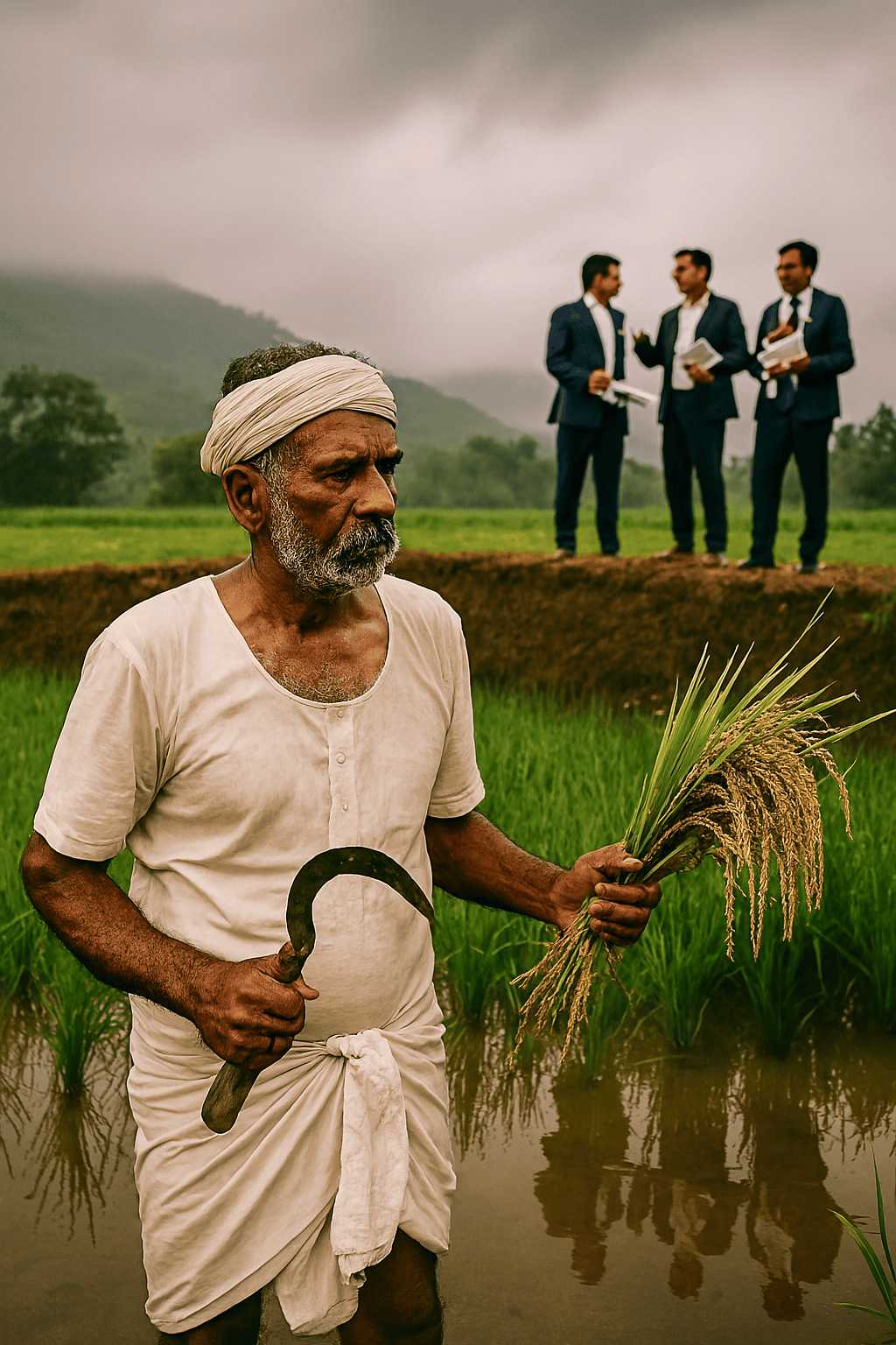 indian paddy farmer