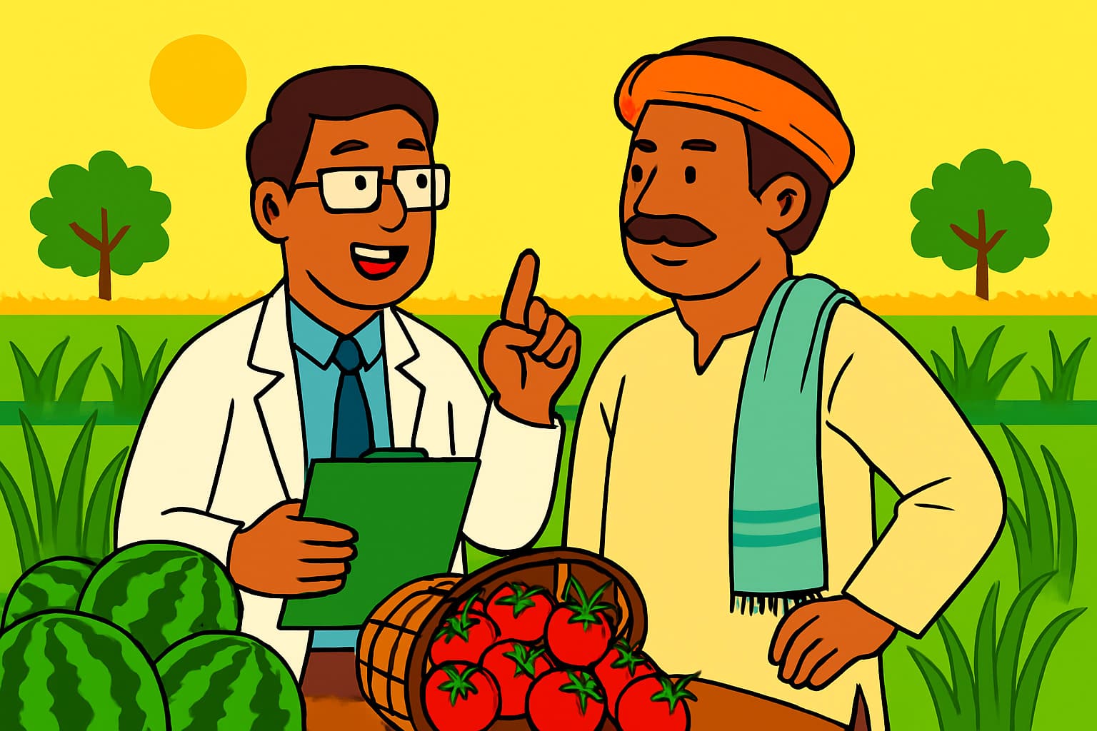 scientist and farmer interaction