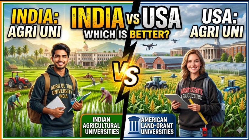 United States us agriculture university vs ICAR agriculture university ICAR BSc Ag Syllabus vs US BS Agriculture Syllabus